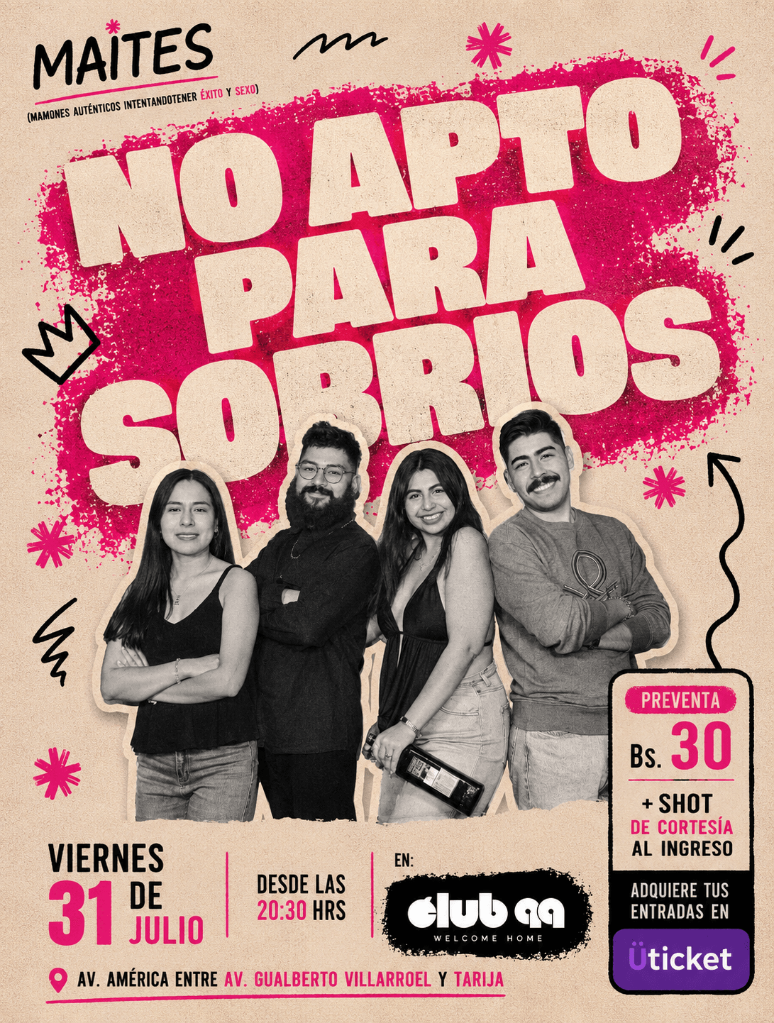 Noche de Stand Up - No Apto Para Sobrios by Maites
